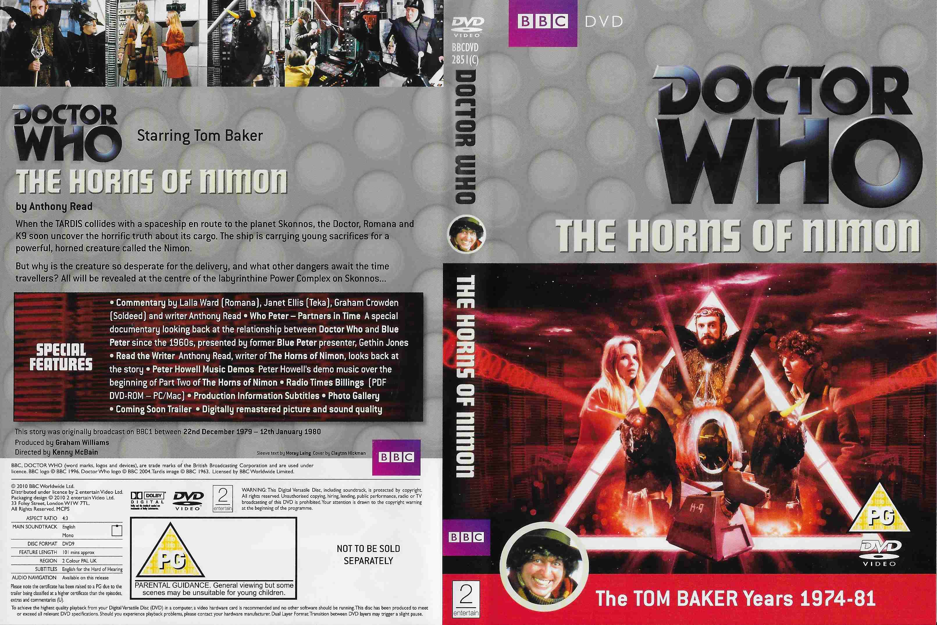 Picture of BBCDVD 2851C Doctor Who - The horns of Nimon by artist Anthony Read from the BBC records and Tapes library